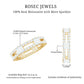 Unique Moissanite Eternity Wedding Band Ring