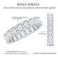 Anillo de aniversario de boda de moissanita certificada para mujer