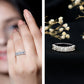 Certified Baguette Moissanite Half Eternity Band Ring for Women