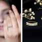 Certified Baguette Moissanite Half Eternity Band Ring for Women