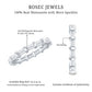 Certified Baguette Cut Moissanite East West Eternity Ring