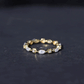 Certified Moissanite Contemporary Eternity Ring