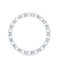 Certified Moissanite Contemporary Eternity Ring