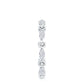 Certified Moissanite Contemporary Eternity Ring