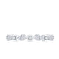 Certified Moissanite Contemporary Eternity Ring