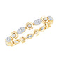 Certified Moissanite Contemporary Eternity Ring