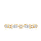 Certified Moissanite Contemporary Eternity Ring