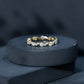 Certified Moissanite Eternity Wedding Band Ring in Prong Setting
