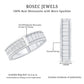 Certified Moissanite Wide Eternity Wedding Band