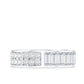 Certified Moissanite Wide Eternity Wedding Band