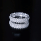 Certified Round Cut Moissanite Eternity Ring For Wedding