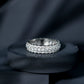 Certified Round Cut Moissanite Eternity Ring For Wedding