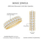 Certified Round Cut Moissanite Eternity Ring For Wedding