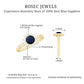 Anillo de compromiso de zafiro azul natural de 0,9 quilates con halo de diamantes