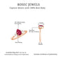Natural 0.8 Carat Ruby Pear Shaped Engagement Ring with Diamond