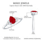 Natural 0.8 Carat Ruby Pear Shaped Engagement Ring with Diamond