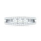 Certified Moissanite 3 Stone Anniversary Ring for Women
