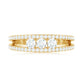Certified Moissanite 3 Stone Anniversary Ring for Women