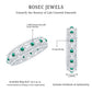 Vintage Looking Lab Grown Emerald Wedding Band for Women