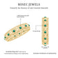 Vintage Looking Lab Grown Emerald Wedding Band for Women