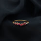 Lab Grown Ruby and Diamond Half Eternity Ring