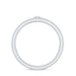 Bezel Set Moissanite Unisex Wedding Band Ring