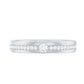 Bezel Set Moissanite Unisex Wedding Band Ring