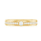 Bezel Set Moissanite Unisex Wedding Band Ring