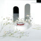 Lab Created Ruby and Diamond Wedding Anniversary Band with Certificate