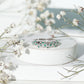 Natural Emerald Filigree Wedding Band for Women
