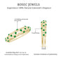 Natural Emerald Filigree Wedding Band for Women