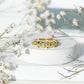 Natural Emerald Filigree Wedding Band for Women