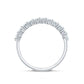Certified Moissanite Baguette Cut Half Eternity Ring