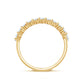 Certified Moissanite Baguette Cut Half Eternity Ring