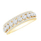 Certified Moissanite Wedding Anniversary Band Ring for Women