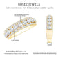 Certified Moissanite Wedding Anniversary Band Ring for Women