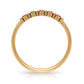 Minimalist Lab Created Ruby and Diamond Cluster Promise Ring