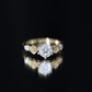 Brilliant Cut Moissanite Rose Engagement Ring For Women