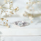 Brilliant Cut Moissanite Rose Engagement Ring For Women