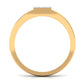 Certified Real Diamond Mens Engagement Band with Black Enamel
