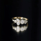 Illusion Set Round Diamond Cluster Engagement Ring