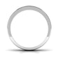 Certified Real Diamond Wedding Band with Black Enamel