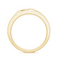 Natural Mens Diamond Wedding Band with Black Enamel