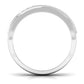 Certified Natural Diamond Mens Wedding Band with Black Enamel