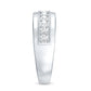 Lab Grown Diamond Half Eternity Mens Wedding Band