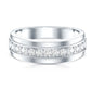 Lab Grown Diamond Half Eternity Mens Wedding Band