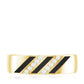 Certified Diamond Enamel Wedding Band