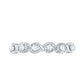 Real Diamond Half Eternity Infinity Ring