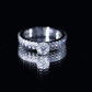 Round Cut Moissanite Designer Engagement Ring With Certificate
