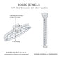 Round Cut Moissanite Designer Engagement Ring With Certificate